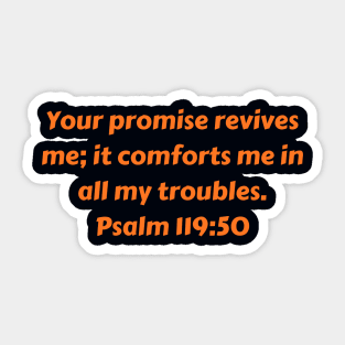 Bible Verse Psalm 119:50 Sticker